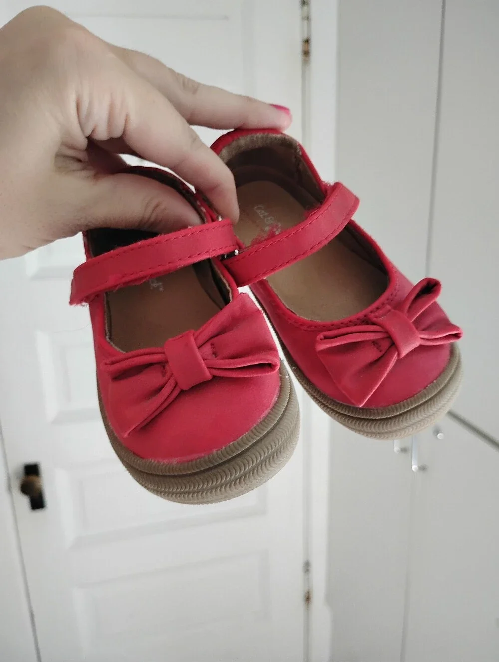 Ladybug Red Baby Bow Mary Jane's